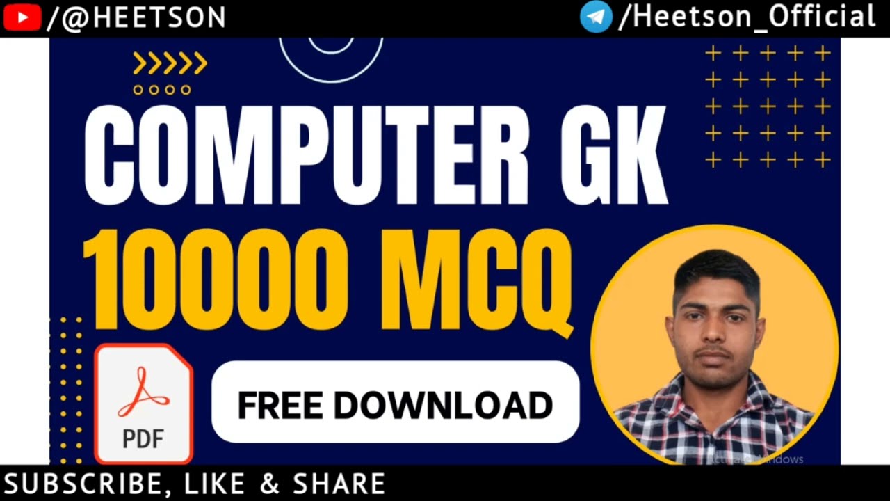 Computer 10000 Questions | MCQ for competitive exams in English with ...