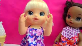 Babysitting 3 Magical Scoops Baby Alive Babies Eat From Doll Ice Cream Truck screenshot 4
