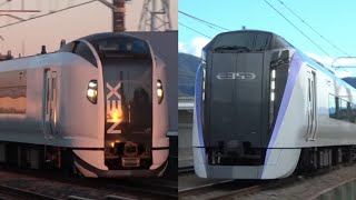 【どっちがカッコいい？？】E259系成田エクスプレスVS E353系特急あずさ高速通過集