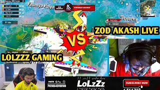 Lolzzz Gaming Vs Zod Akash Live | 4v4 Fight In Last Zone | Lolzzz Gaming Reaction ☺️ #lolzzzgaming