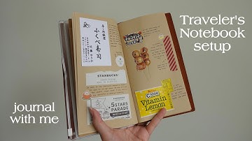 Traveler’s notebook setup and journal with me (regular size)