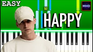 NF - HAPPY - Piano Tutorial [EASY] Resimi