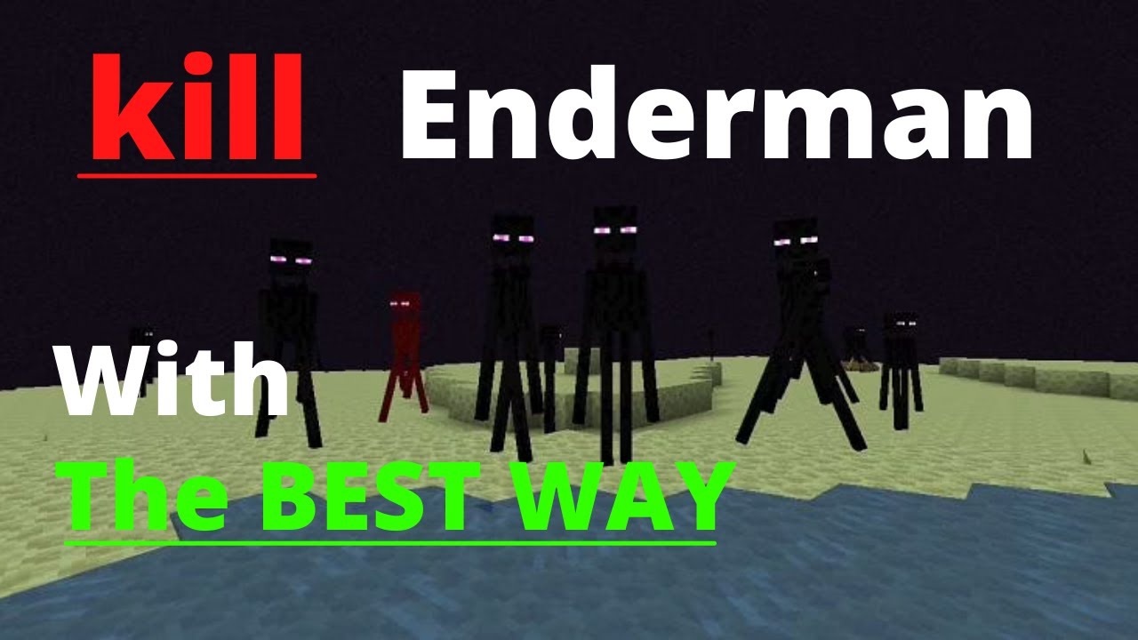 The "BEST WAY" To kill an Enderman in Minecraft #shorts - YouTube