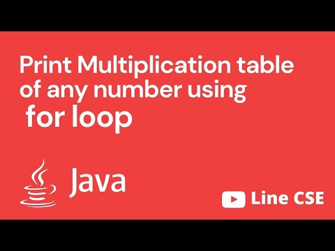 Java program to print  multiplication table by taking user input in hindi | Java Program |
