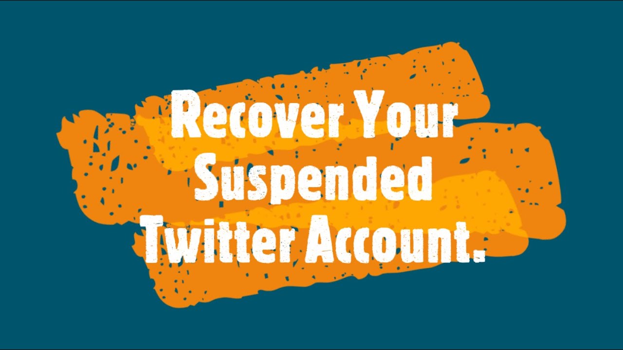 #6 How To Recover Twitter Suspended Account.