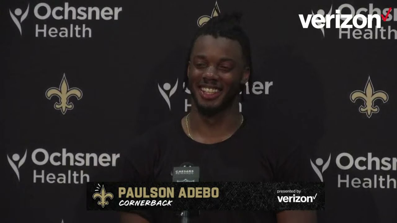 Paulson Adebo talks INT in 1st Career Game | Saints-Packers Postgame