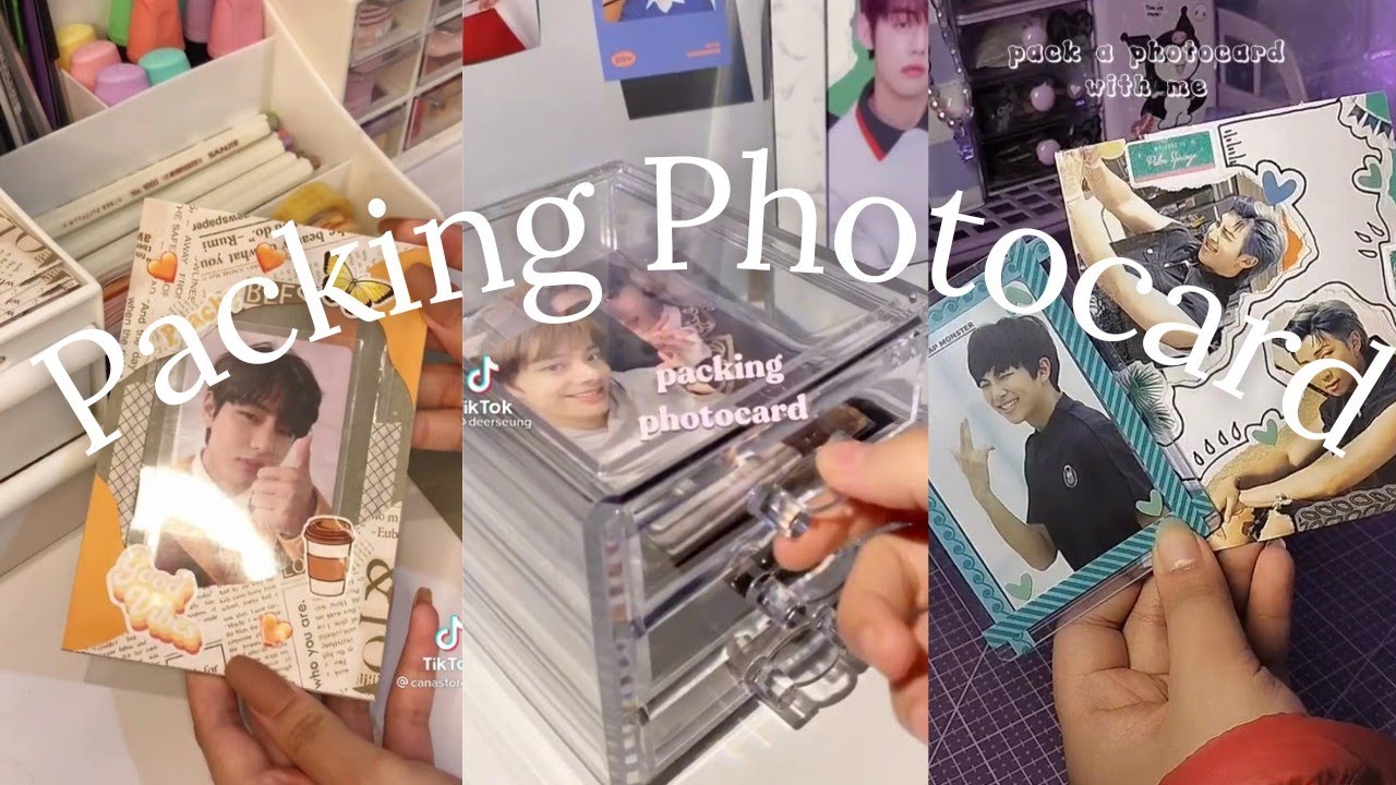 🌸✨~packing photocard kpop [asmr version] | channypie🥧
