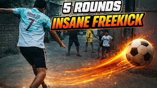 5 Rounds of INSANE Free Kicks!😱 (Winner Takes All🏆) #freekickchallenge #footballchallenges  screenshot 4