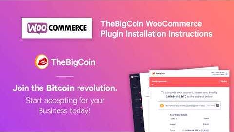 Accept Bitcoin Payments on WooCommerce – Bitcoin Gateway Plugin from TheBigCoin