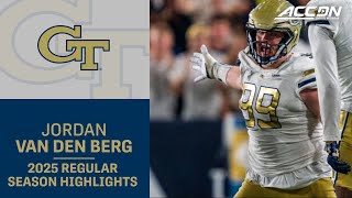 Jordan Van Den Berg 2025 Regular Season Highlights Georgia Tech Idl