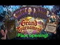 Hearthstone the grand tournament 50 pack opening  walocial