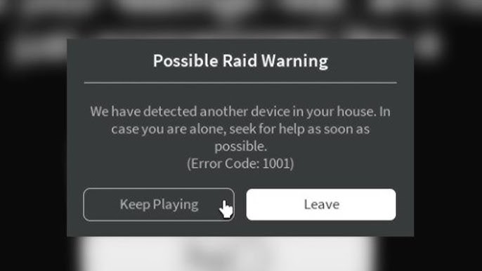 Have you heard of Error Code 1001 in Roblox? 😱 How would you react if, error 1001 roblox