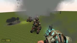 Vox Engine patrol Vs. Disassembly Drone Trio (gmod)