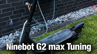 E-Scooter ninebot g 2 max Tuning,nur auf Privatgelände, sichere und aus getestete settings