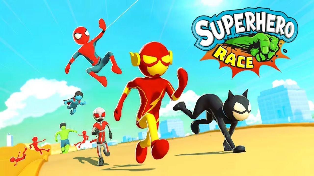 Best Idle Games - Superhero Race Clicker Gameplay | Addictive Racing Clicker Game!
