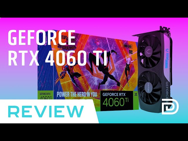 ZOTAC Gaming GeForce RTX 4060 Ti 8GB Twin Edge OC Spider-Man: Across The  Spider-Verse Inspired Graphics Card Bundle, ZT-D40610H-10SMP