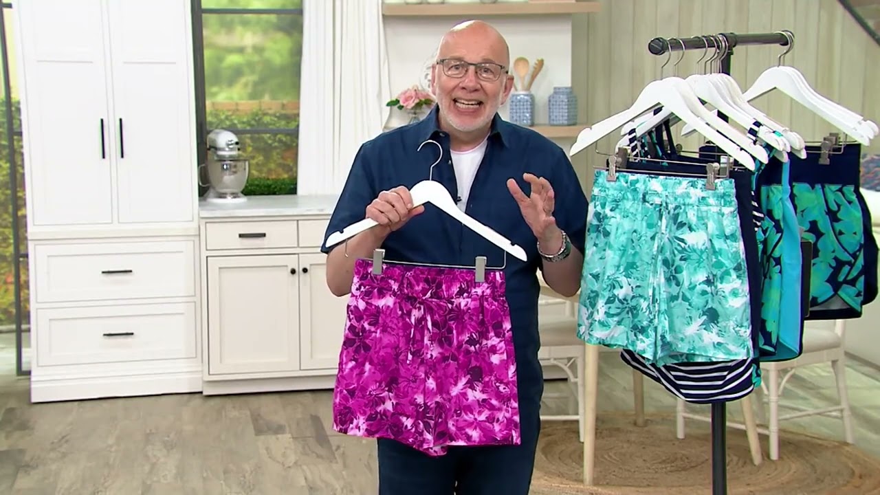 Denim & Co. Beach Quick Dry Shorts with Attached Brief on QVC