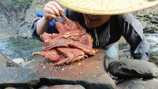 北京烤鸭都吃过，石板烤鸭你吃过吗？