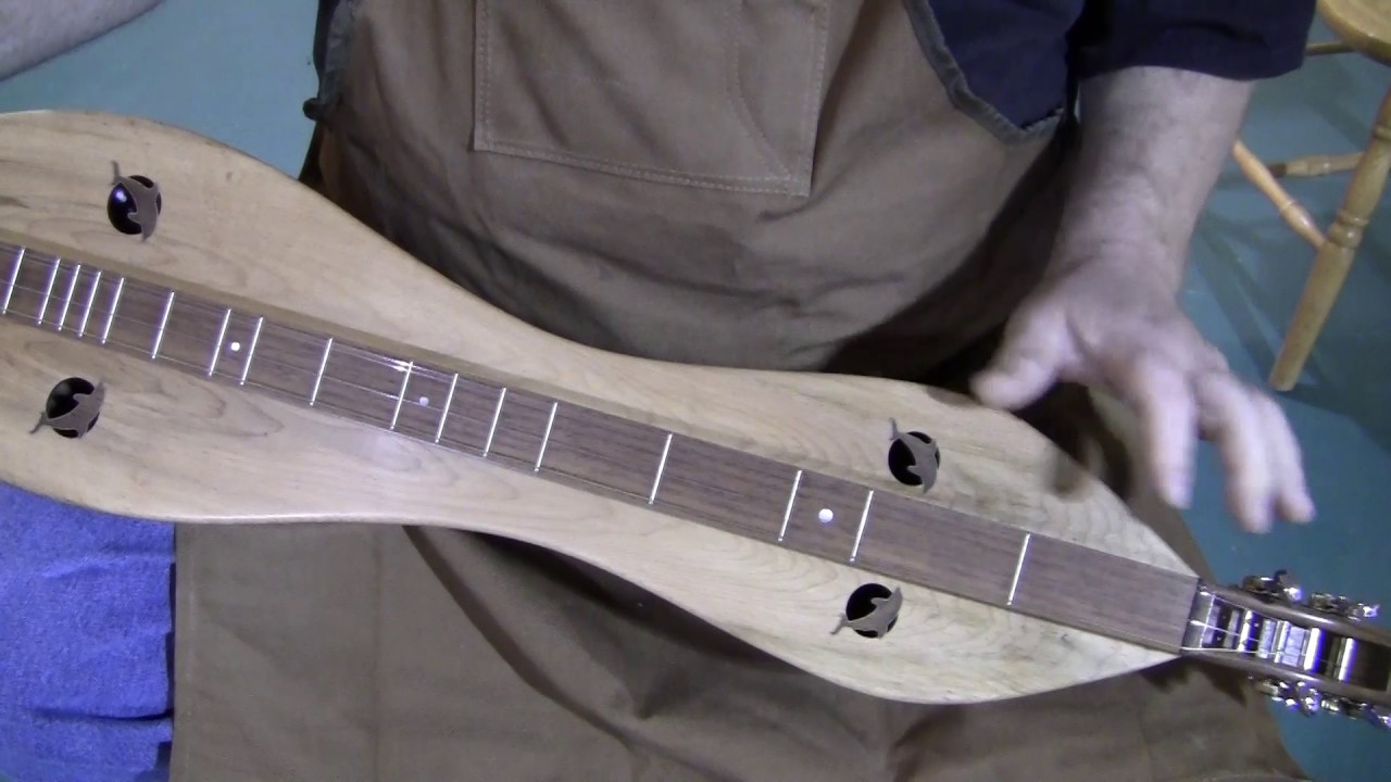 Handmade Folkcraft® Instruments Mountain Dulcimer, Black Walnut Body