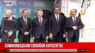 Cumhurbaşkanı Erdoğan Kayseri'de