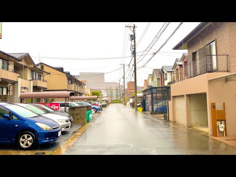 Video Đi Bộ Trong Mưa Lớn ở Khu Dân Cư Nhật Bản - Tiếng Mưa... - youtube