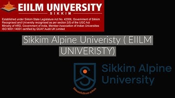 Sikkim Alpine Univeristy ( EIILM UNIVERISTY)