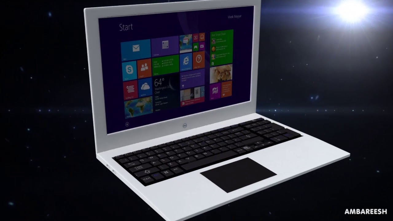 DELL LAPTOP 3D MODEL