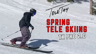 Spring Skiing Telemark Cruising on the TX Pro 2.0 - YouTube
