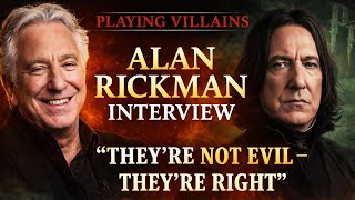 Alan Rickman Interview on Playing Villains: “They’re Not Evil — They’re Right” | Acting Masterclass