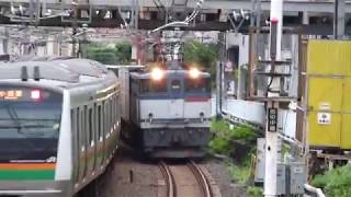 JR貨物　EF65 2076貨物列車　東十条駅