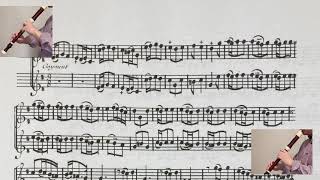 Boismortier.  6 Sonatas for 2 Flutes  Op.2-1. Gayment.  ボワモルティエ