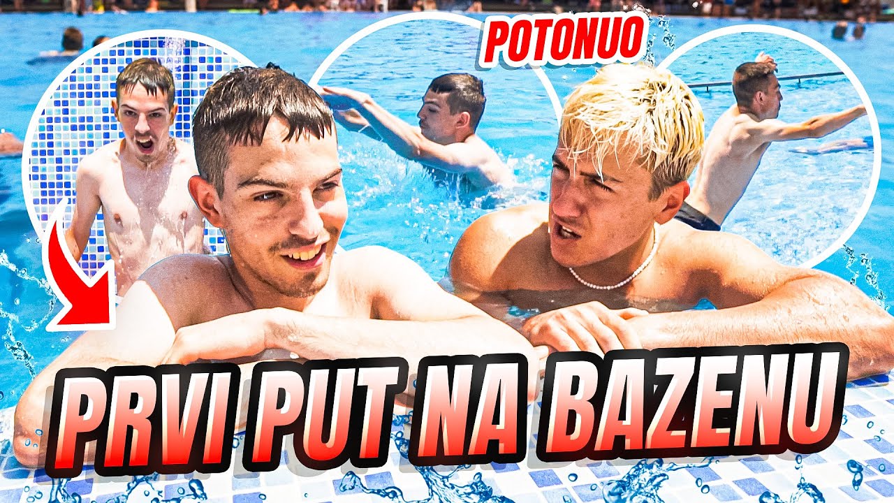 MIHAJLO MADIC PRVI PUT NA BAZENU! (ZAMALO SE UDAVIO)