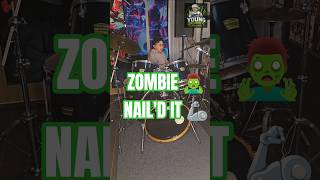 Handling the heavy, iconic rhythm of "Zombie" like a boss! 🦾💥