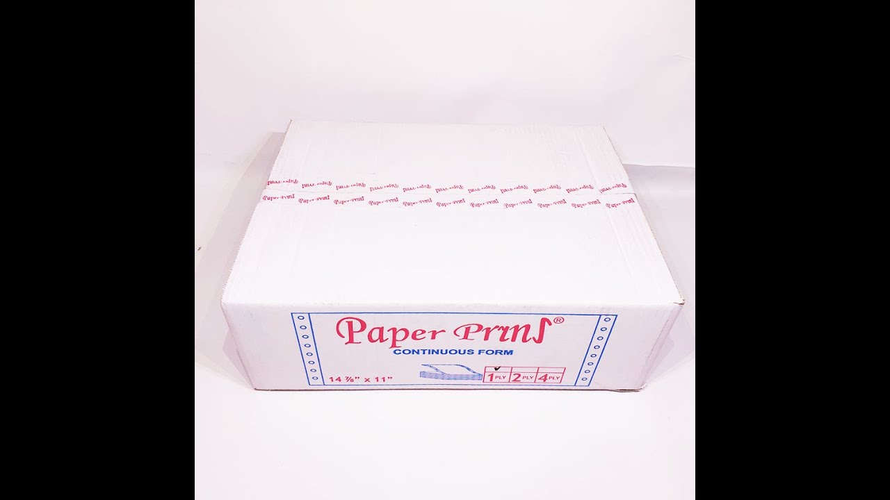 PAPERPRYNS CONTINUOUS FORM 14 7/8 X 11 1PLY HVS YouTube