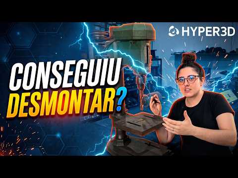 Was Hyper 3D able to take apart a drill using AI? 🤯