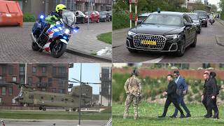 President Zelenskyy In The Netherlands - Chinook Landing & Take-Off - Mive Security Op.
