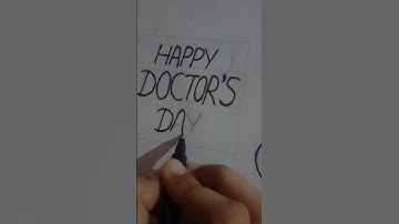 Very easy drawing on doctors day#Doctor