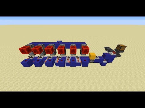 Item counter, Binär Item Zähler, Minecraft, Redstone