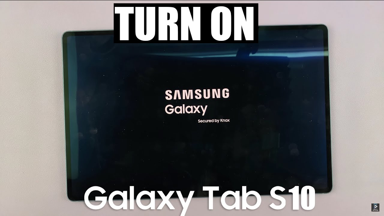 How To Turn On Samsung Galaxy Tab S10 / S10 Ultra - YouTube