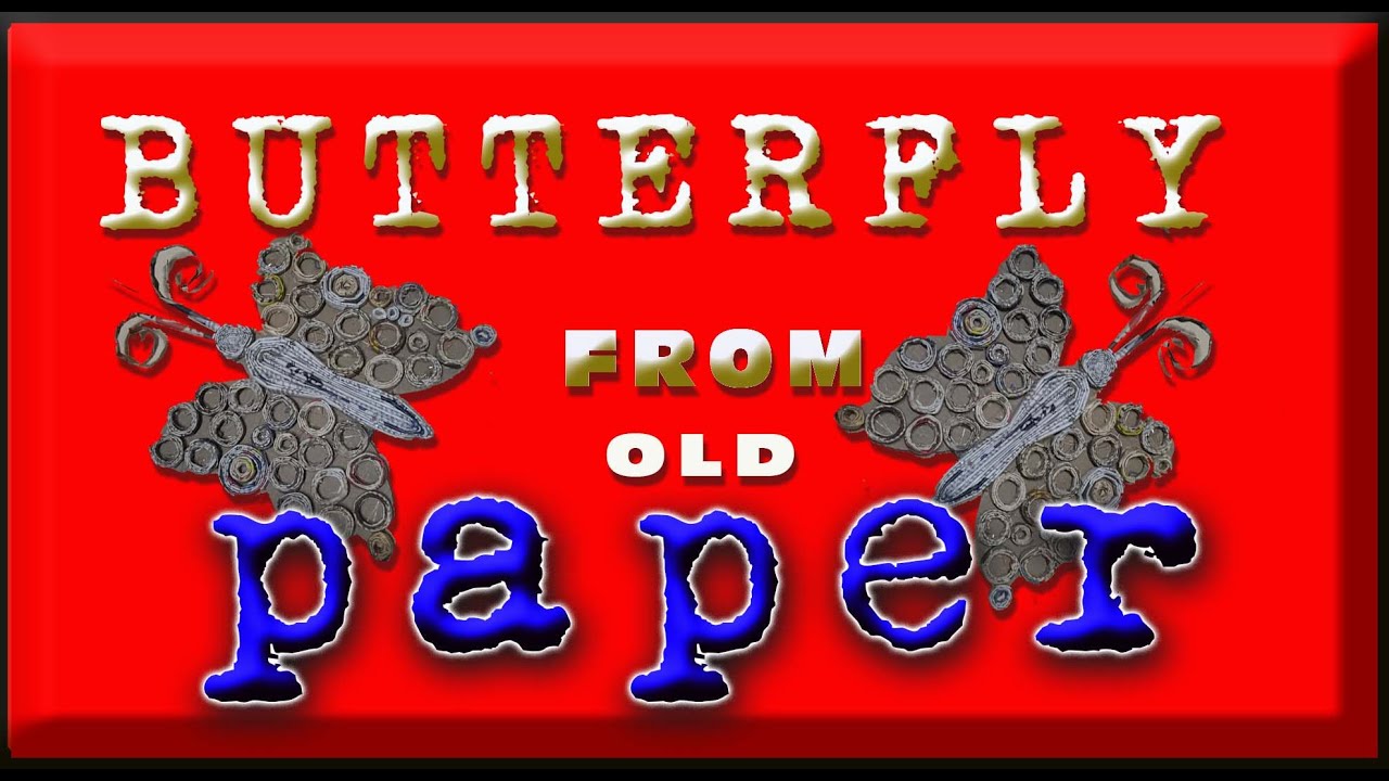 HOW TO MAKE BUTTERFLY from news paper || DIY|| hand craft ||BISWARONGCREATION|| BEST OUT Of WASTE