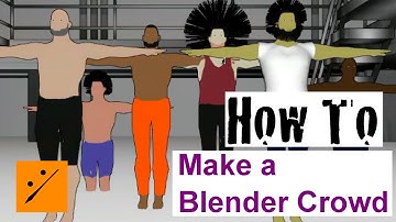 Make a Quick Cartoon Crowd [Easy] Part 2 (Blender and MakeHuman)