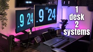 2025 Hybrid Desk Setup | Simple Mac &amp; Windows Workstation You Need to Try