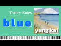 yung kai blue piano tutorial with sheet music and lyrics