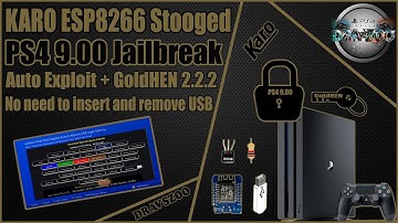 PS4 9.00 KARO ESP8266 Auto Mount USB | GoldHEN 2.2.2 | No need to insert and remove USB