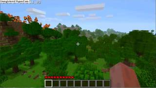 Huge Minecraft forestfire