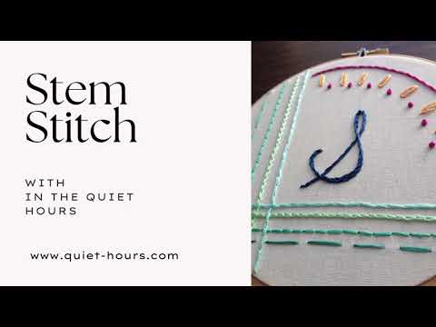 Stem Stitch Video Tutorial