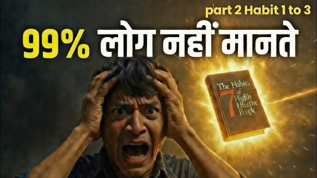 The 7 Habits of Highly Effective People part 2 Habit 1 to 3 हिंदी में