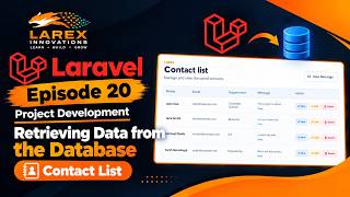 Laravel Episode 20: Project developemt | Retrieving Data from the database| Contact List