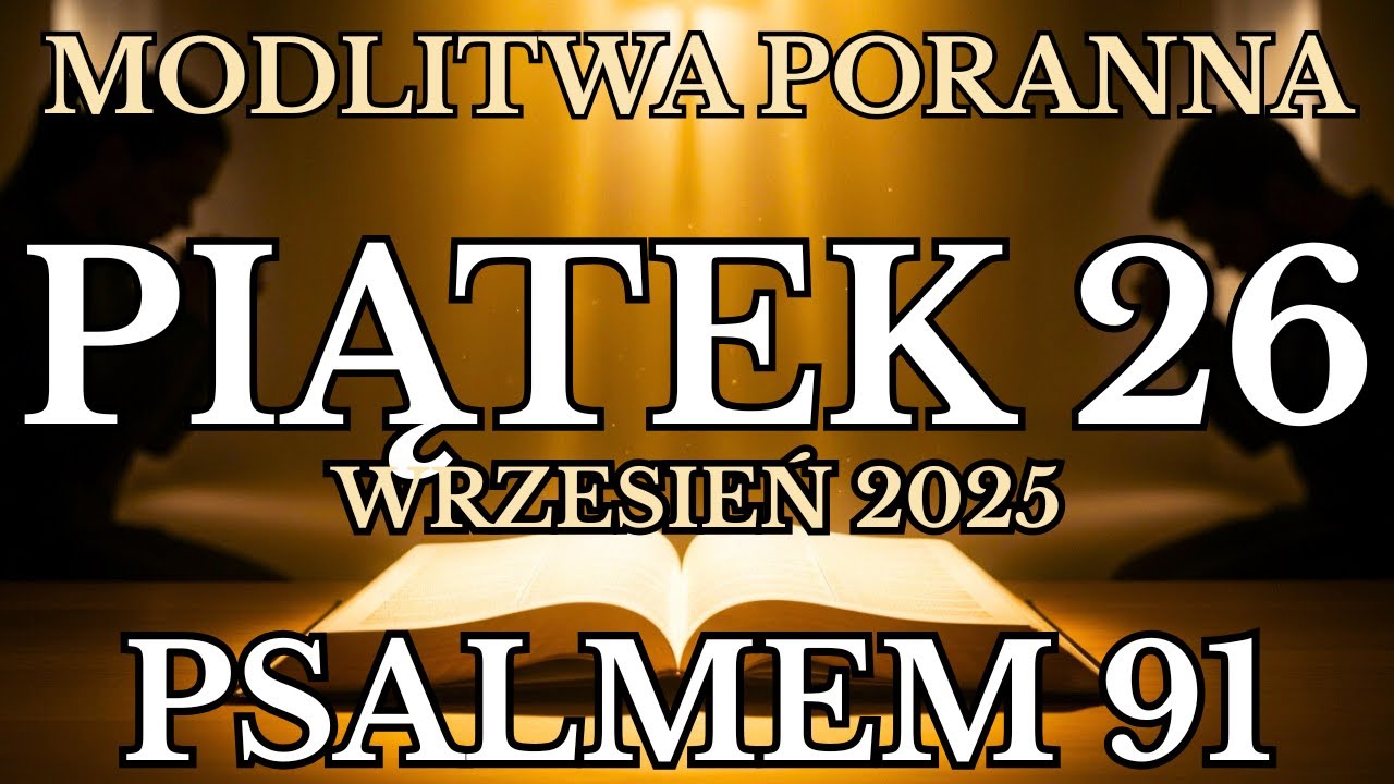 Modlitwa na Piątek 26 wrzesień sierpień 2025 | Psalmem 91 Modlitwa poranna Ku Bogu
