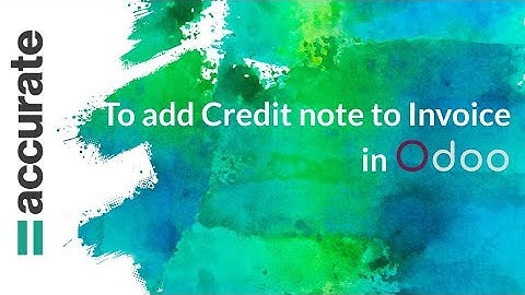 To add credit note to Invoice in Odoo | Odoo Saudi User Training Tutorial | GCC edition
